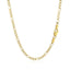 Cadena Figaro Sólida de Oro Amarillo de 10k de 3.0mm