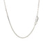 Sterling Silver Rhodium Plated Cable Chain - 1.5mm