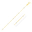 14k Two Tone Gold Diamond Cut Bead Links Pendant Chain