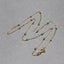 14k Two Tone Gold Diamond Cut Bead Links Pendant Chain