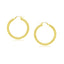 14k Yellow Gold Polished Hoop Earrings - 25 mm