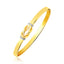 Intertwined Knot Slip-On Bangle in 14k Two-Tone Gold