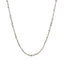 Collier en chaîne scintillante en argent sterling plaqué rhodium
