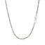 Collier en chaîne scintillante en argent sterling plaqué rhodium