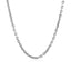 14k White Gold Diamond Cut Cable Link Chain - 2.3mm
