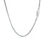 14k White Gold Classic Box Chain - 1.1mm