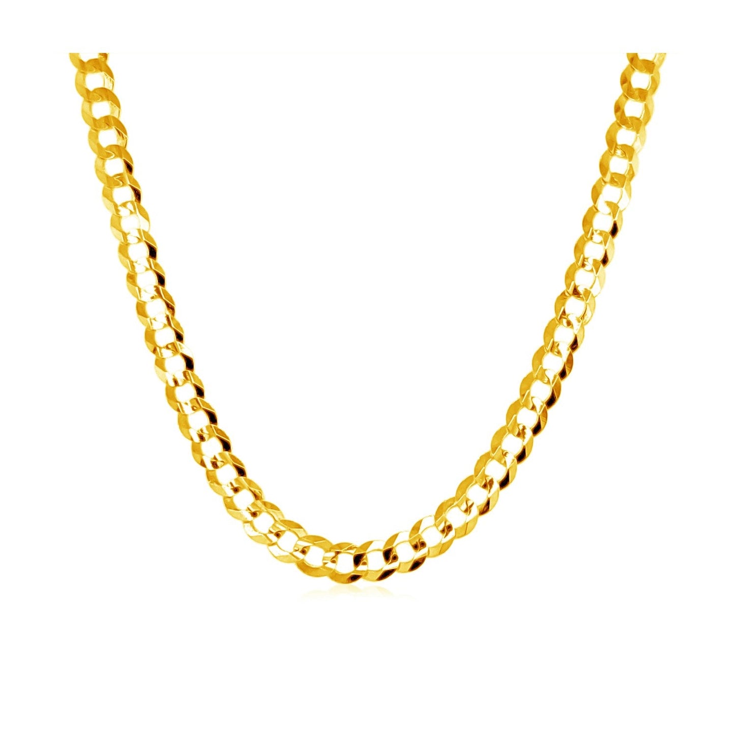 3.2mm 10k Yellow Gold Curb Chain Necklace