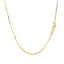 Cadena Clásica de Caja de Oro Amarillo de 14k - 0.8mm