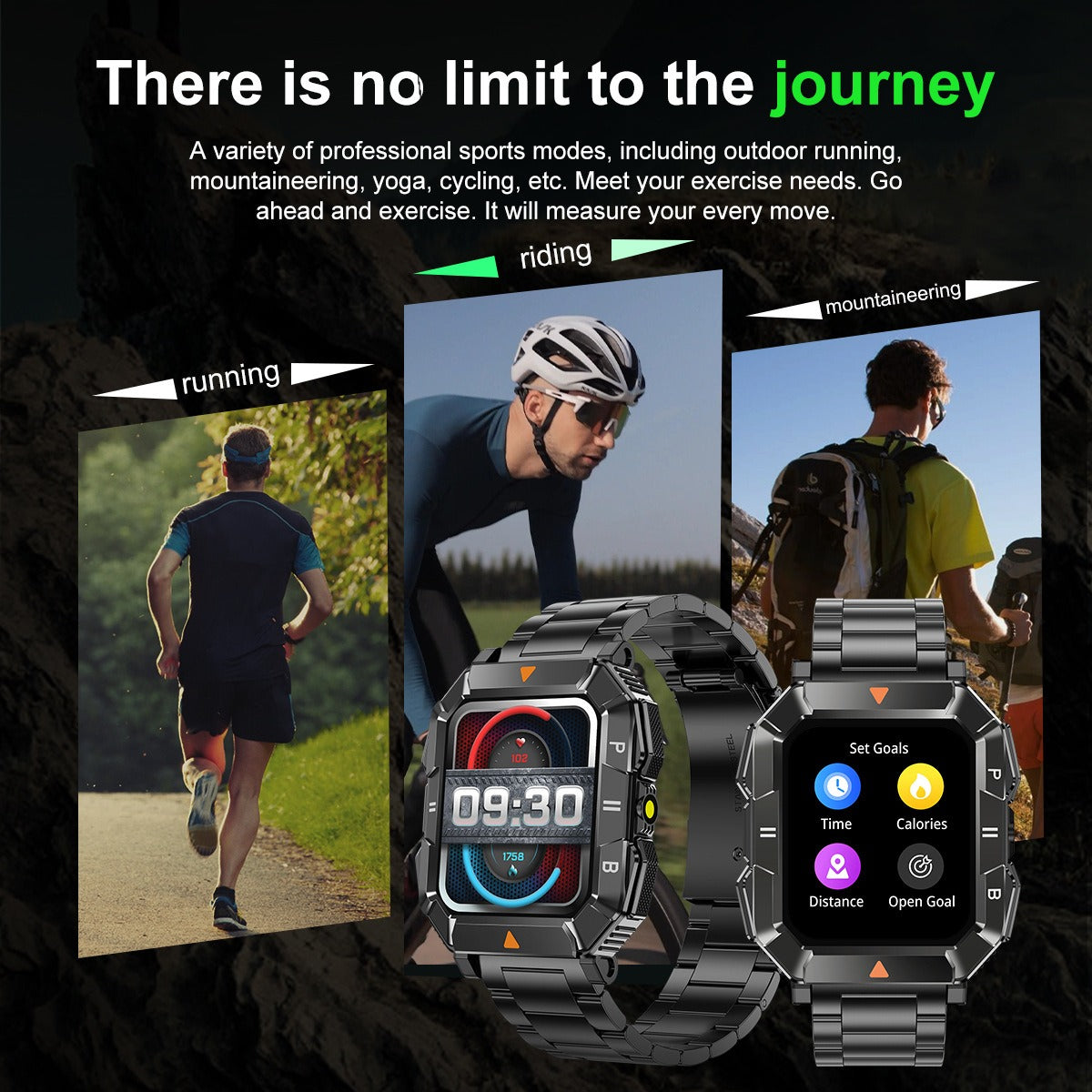 YK03 smartwatch Bluetooth call flashlight sports waterproof heart rate blood oxygen health monitoring - Korvel