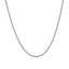14k White Gold Diamond Cut Round Wheat Chain - 1.2mm
