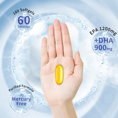Capsules de gélules molles d'huile de poisson des profondeurs marines premium