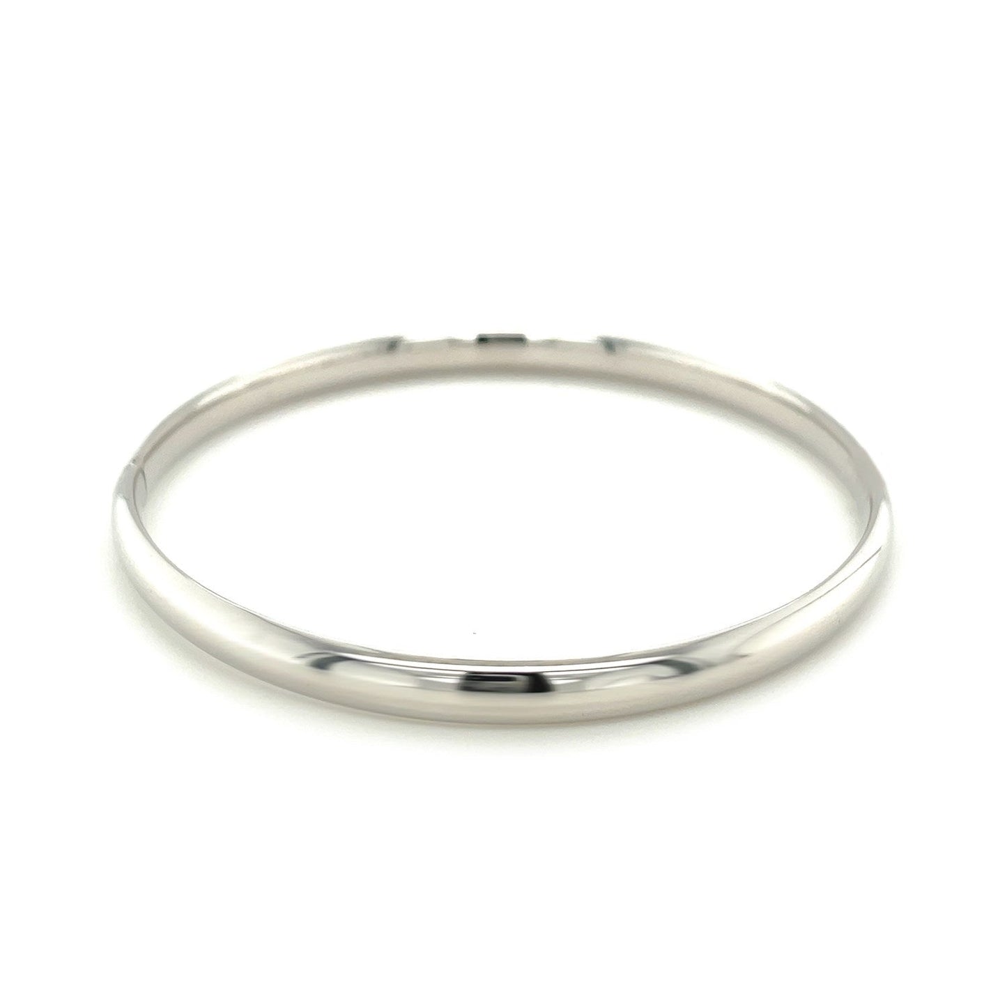 Classic 14k White Gold Bangle Bracelet