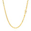 Chaîne en or jaune 14k avec maillons en câble et finition diamantée - 2,6 mm