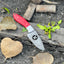Custom Damascus Steel Fixed Blade Pocket Knife - Ideal for Hunting - Korvel