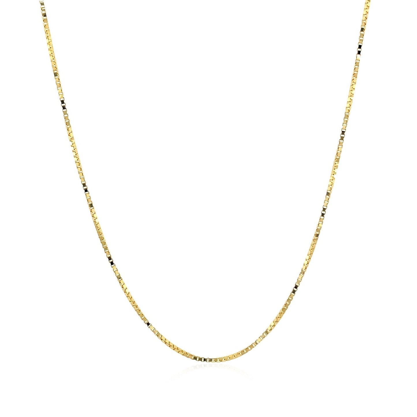 14k Yellow Gold Classic Box Chain - 0.7mm
