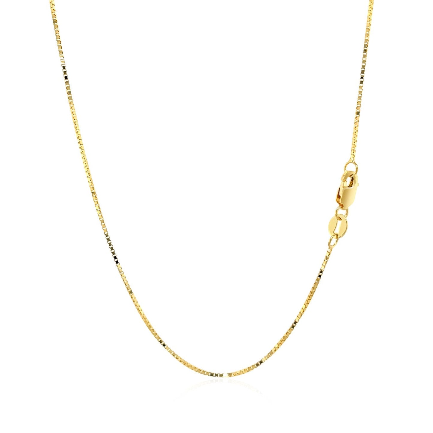 14k Yellow Gold Classic Box Chain - 0.7mm