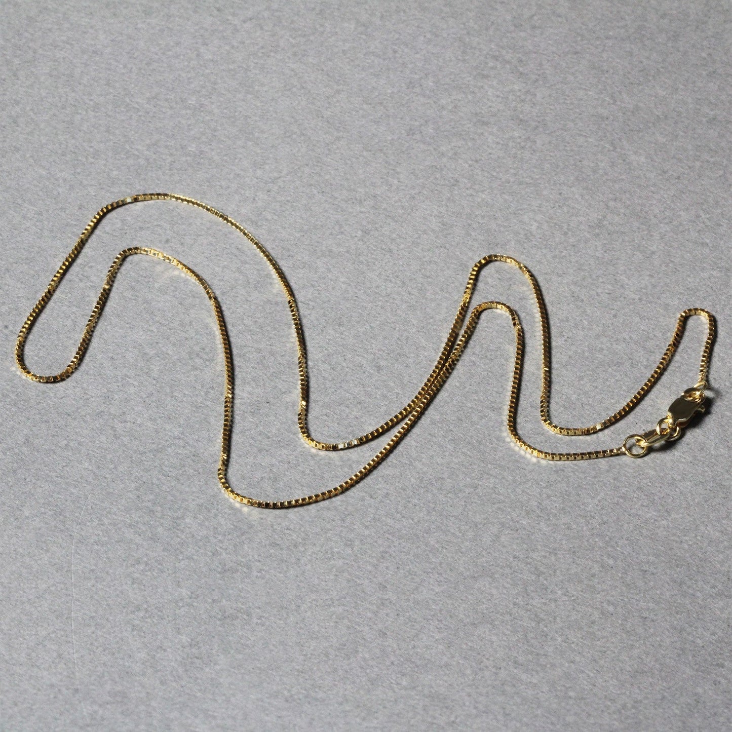 14k Yellow Gold Classic Box Chain - 0.7mm