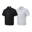 Zipper short sleeved shirt men's loose solid color shirt - Korvel