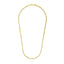 Collar de Cadena de Cuerda Cortada de Diamante de Oro Amarillo de 14k de 3.5mm