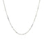 14k White Gold Adjustable Box Chain 0.7mm