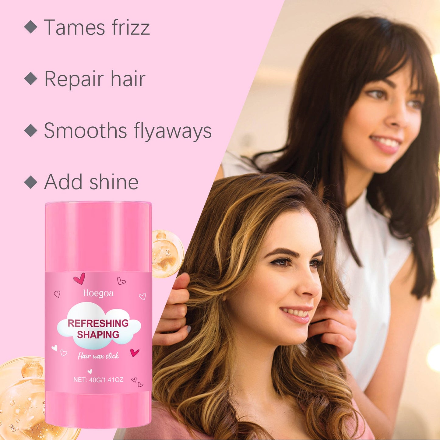 Hair Wax Stick Refreshing To Improve Frizz Lasting Nourishing Shine Styling Hair Moisturizing Hair Wax Stick - Korvel