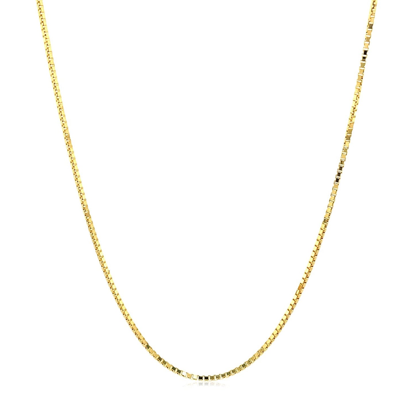 Chaîne en boîte octogonale en or jaune 14 carats - 1,0 mm