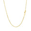 Chaîne en boîte octogonale en or jaune 14 carats - 1,0 mm