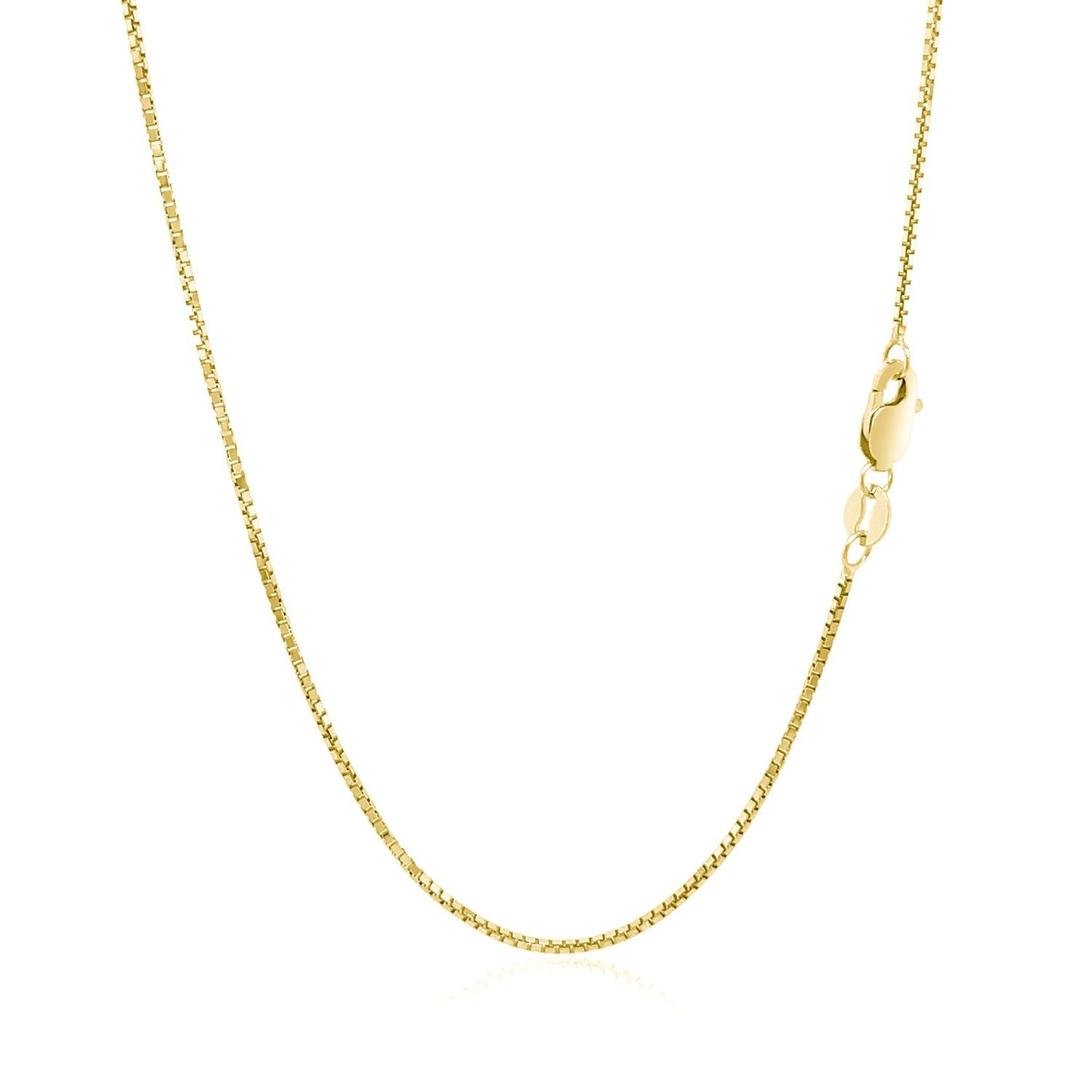 Chaîne en boîte octogonale en or jaune 14 carats - 1,0 mm