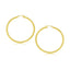 Boucles d'oreilles créoles en or jaune 14 carats poli - Élégance intemporelle