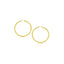 14k Yellow Gold Polished Hoop Earrings - 15 mm