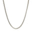 Chaîne en argent sterling 2,5 mm plaquée rhodium style popcorn