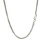 Chaîne en argent sterling 2,5 mm plaquée rhodium style popcorn