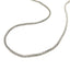 Chaîne en argent sterling 2,5 mm plaquée rhodium style popcorn