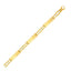 14k Two-Tone Gold Fancy Bar Style Men's Bracelet