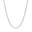 Chaîne en argent sterling 1,8 mm plaquée rhodium