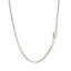 Chaîne en argent sterling 1,8 mm plaquée rhodium