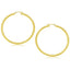 14k Yellow Gold Polished Hoop Earrings - 50 mm