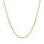 14k White and Yellow Gold Two Tone Sparkle Chain 1.5mm