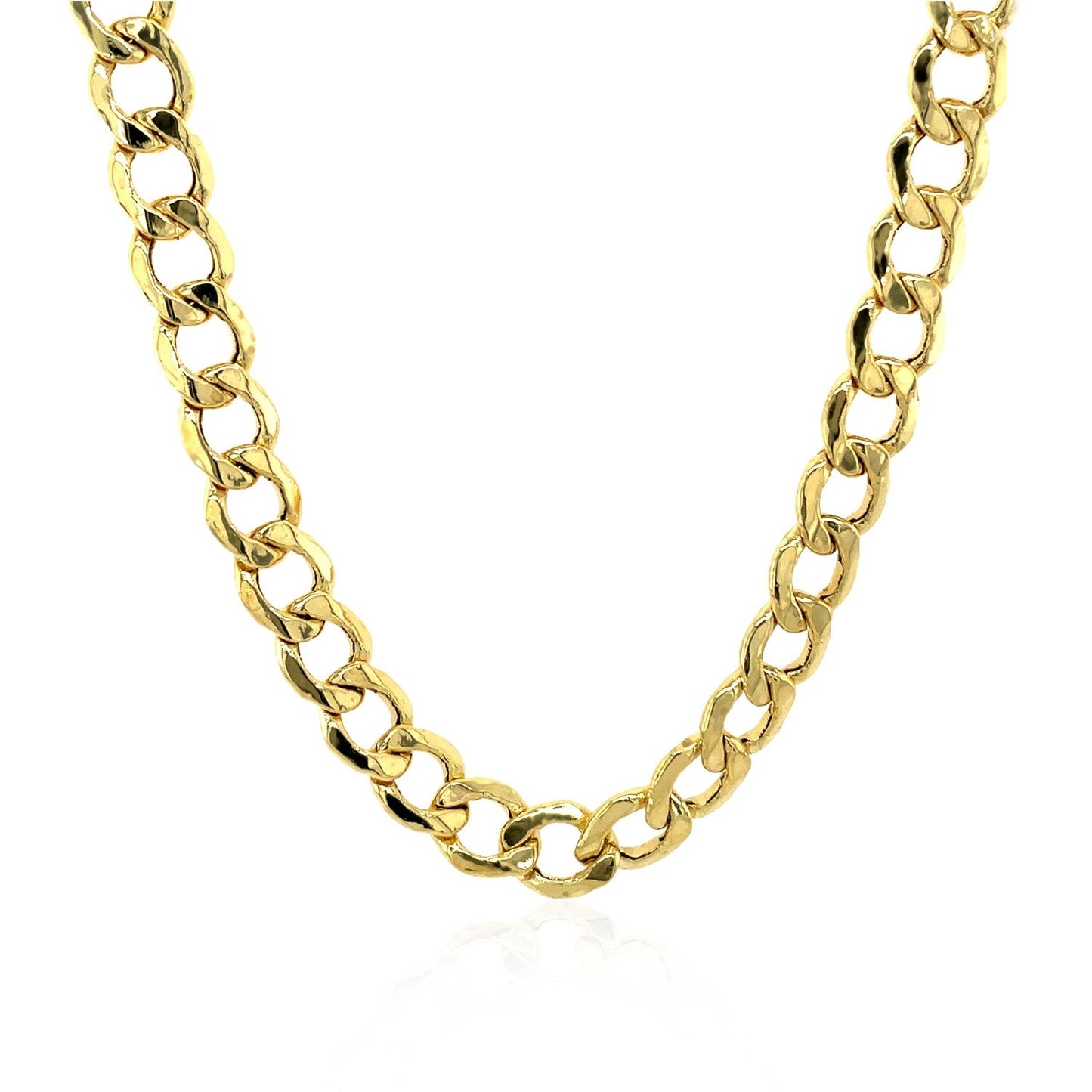 6.2mm 14k Yellow Gold Curb Chain Necklace