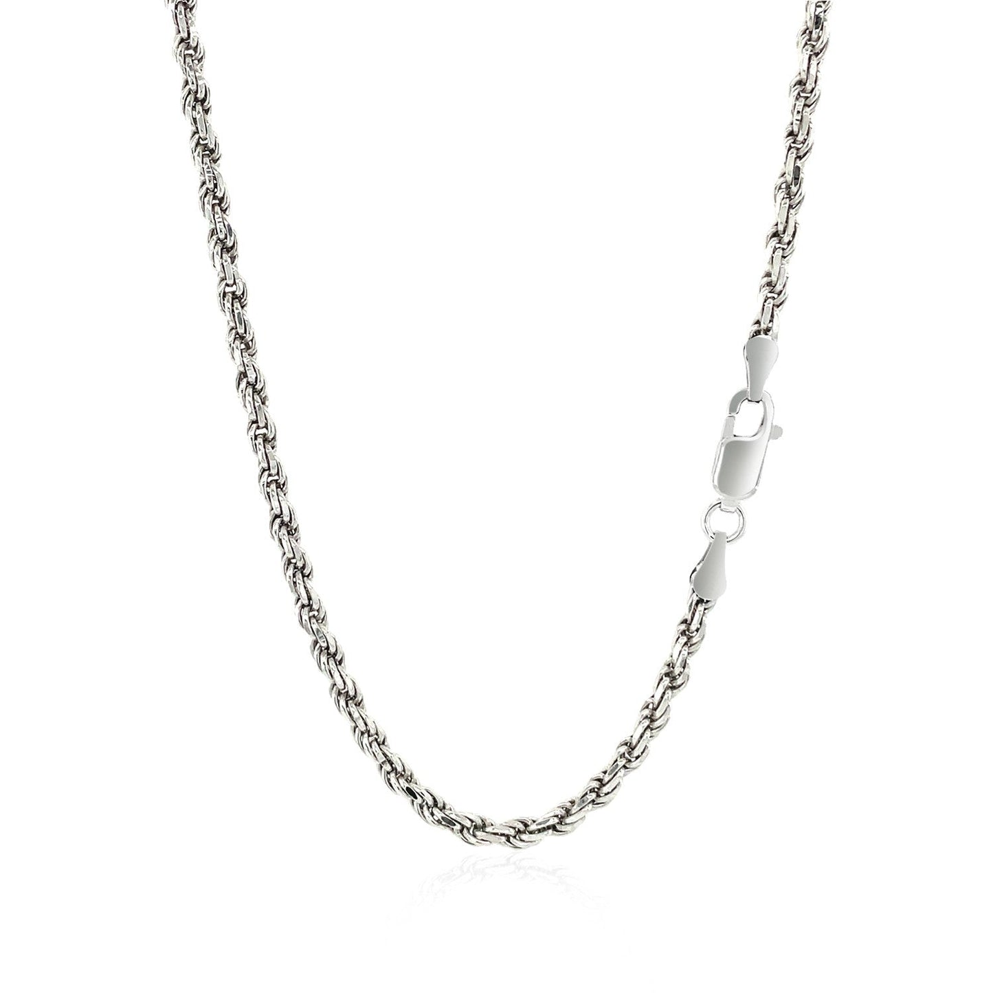 Sterling Silver 2.9mm Diamond Cut Rope Chain