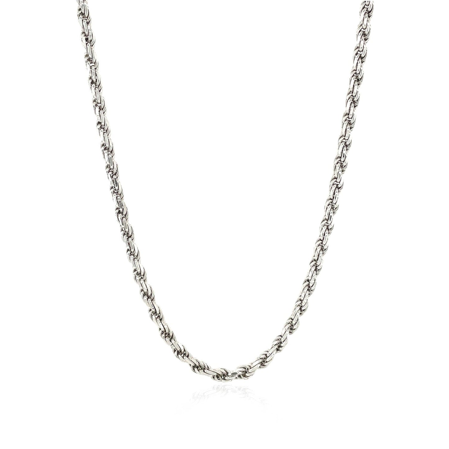 Sterling Silver 2.9mm Diamond Cut Rope Chain