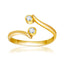 14k Yellow Gold Cubic Zirconia Toe Ring