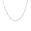 18k White Gold Box Chain - 0.6mm Elegance