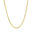 Collier en chaîne en or jaune 14 carats de 2,5 mm avec taille de diamant