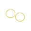 14k Yellow Gold Polished Hoop Earrings