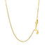 14k Yellow Gold Adjustable Box Chain - Elegant & Versatile