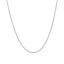 14k White Gold Diamond Cut Round Wheat Chain - 1.0mm