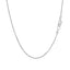 14k White Gold Diamond Cut Round Wheat Chain - 1.0mm