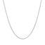 Chaîne en or blanc 14k avec maillons ronds - 1,1 mm