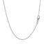 Chaîne en or blanc 14k avec maillons ronds - 1,1 mm